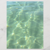 アクアマリンシーホムウォーターパッチワークスクラップブック紙 (裏面)