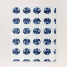 アクアマリンジェムストーンスカイブルー ジグソーパズル