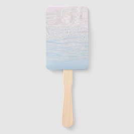 アクアマリンターコイズブルーサマーウェーブ空白の ハンドファン