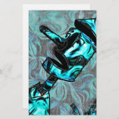 アクアマリンティンマン文房具 便箋 (正面/裏面)