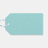 アクアマリンテクスチャハッピーバースデー ギフトタグ (裏面横)
