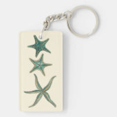 アクアマリントリプルヒトデ キーホルダー (裏面)