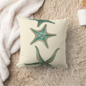 アクアマリントリプルヒトデ クッション (ブランケット)