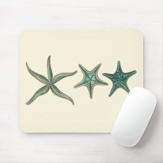 アクアマリントリプルヒトデ マウスパッド (マウス)