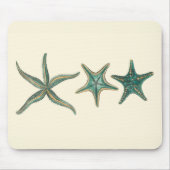 アクアマリントリプルヒトデ マウスパッド (正面)