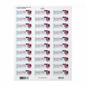 アクアマリンバイオレットパンジーズ差出人住所ラベル ラベル (フルシート)