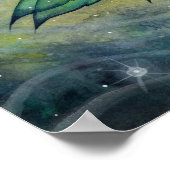 アクアマリンフェアリーファンタジーアートポスタープリント ポスター (角)