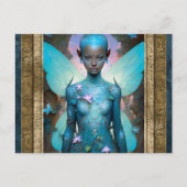 アクアマリンフェアリーファンタジーアート ポストカード (正面)