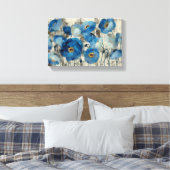 アクアマリンフローラ キャンバスプリント (インサイチュ (寝室))