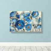 アクアマリンフローラ キャンバスプリント (インサイチュ (ウッドフロア))