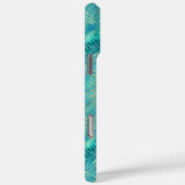 アクアマリンブルークリスタルジェルテクスチャ Case-Mate iPhoneケース (裏面 / 右)