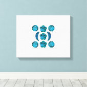 アクアマリンモチーフ キャンバスプリント (インサイチュ (ウッドフロア))