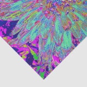 アクアマリンレインボーカラー抽象芸術ダリアフラワー 薄葉紙 (詳細)