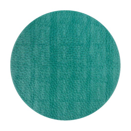 アクアマリンレザー:ファッショナブルなスネークテクスチャ。 カッティングボード (正面)