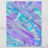 アクアマリン及びアメジストクリスタルスクラップブック紙 (裏面)