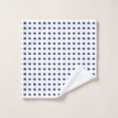 アクアマリン模様 バスタオルセット (ウォッシュタオル)