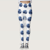 アクアマリン模様 レギンス (正面)