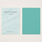 アクアマリン水彩耳飾りホルダーディスプレイ (正面&裏面)