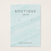 アクアマリン水彩耳飾りホルダーディスプレイ (正面)