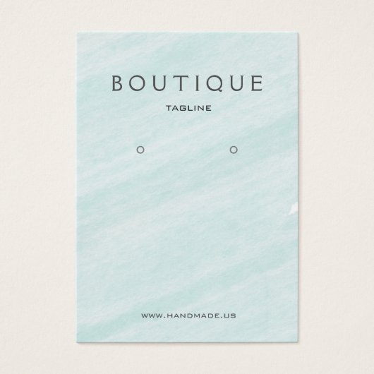 アクアマリン水彩耳飾りホルダーディスプレイ (正面)