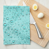 アクアマリン水滴 キッチンタオル (四つ折り)