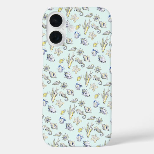 アクアマリン海の生物 Case-Mate iPhoneケース (裏面)