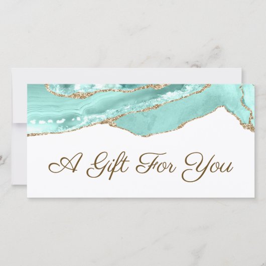 アクアマリン瑪瑙ギフト証明書 (正面)