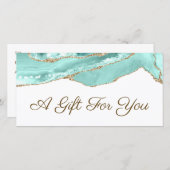 アクアマリン瑪瑙ギフト証明書 (正面/裏面)