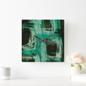 アクアマリン窓I スクエア壁時計 (ホーム)