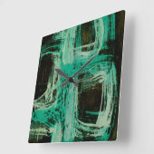 アクアマリン窓I スクエア壁時計 (傾斜)