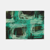 アクアマリン窓I フリースブランケット (正面(横))