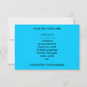 アクアマリン都市景観 招待状 (裏面)