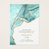 アクアマリン酸ジュエリー表示カード (裏面)