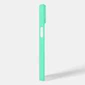 アクアマリン黒エレガント書道台本の名前 Case-Mate iPhoneケース (裏面 / 右)