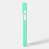 アクアマリン黒エレガント書道台本の名前 Case-Mate iPhoneケース (裏面 / 左)