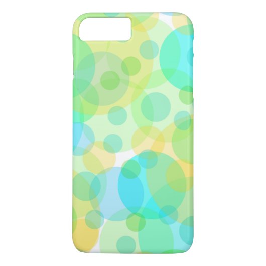 アクアマリン サークル バブル 遊び心あふれるアート Case-Mate iPhoneケース (裏面)