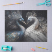 アクアマリン&パールデクページティッシュペーパー 薄葉紙 (クラフト)