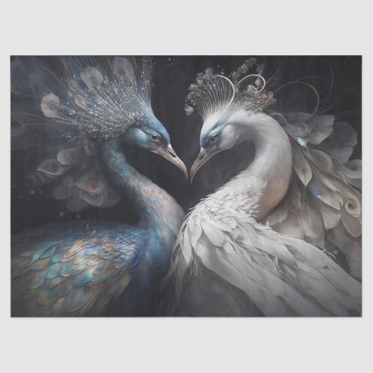 アクアマリン&パールデクページティッシュペーパー 薄葉紙 (正面)