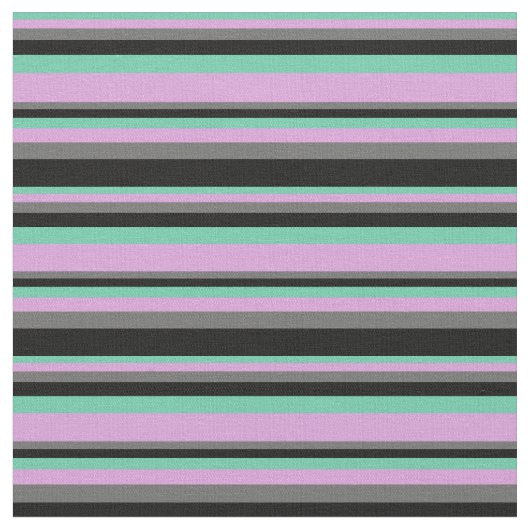 アクアマリン、プラム、薄暗いグレー、黒い色 ファブリック (クローズアップ)