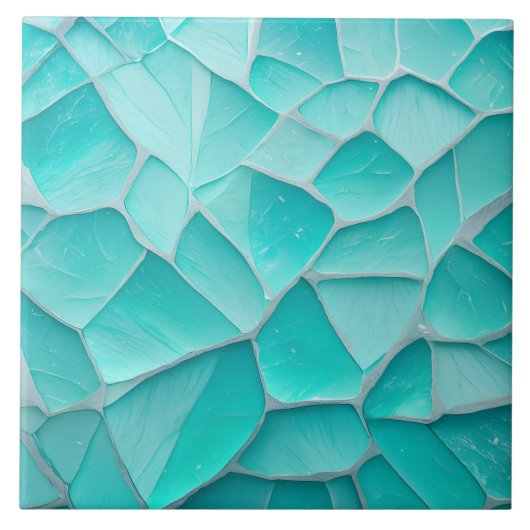 アクアマリン – モザイク タイル (正面)