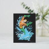 アクアマンが波に飛び込む ポストカード (スタンド正面)