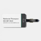 アクアマンとトライデントライジングサーフグラフィック ラゲッジタグ (裏面横)