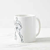 アクアマンとPitchfork BW コーヒーマグカップ (正面右)