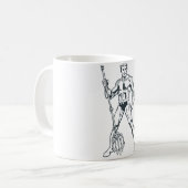 アクアマンとPitchfork BW コーヒーマグカップ (正面左)