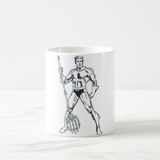 アクアマンとPitchfork BW コーヒーマグカップ