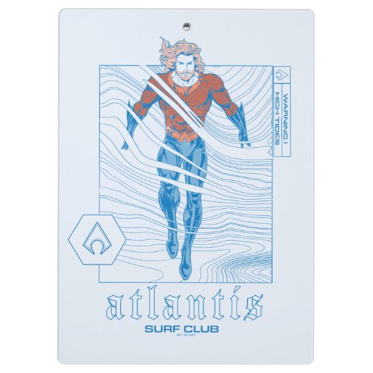 アクアマンアトランティスサーフクラブ クリップボード (裏面)