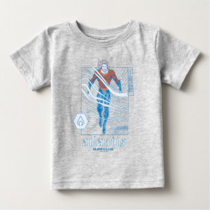 アクアマンアトランティスサーフクラブ ベビーTシャツ