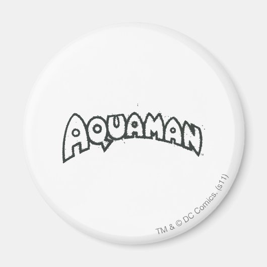 アクアマングランジブラックロゴ2 マグネット (正面)