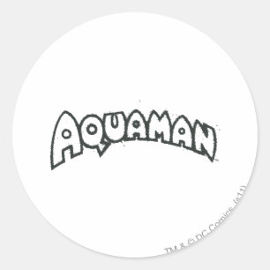 アクアマングランジブラックロゴ2 ラウンドシール