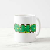 アクアマングリーンロゴ コーヒーマグカップ (正面右)